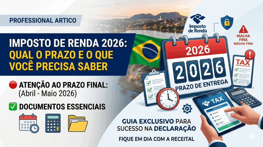 Imposto de Renda 2026: qual o prazo e o que você precisa saber em Sete Lagoas